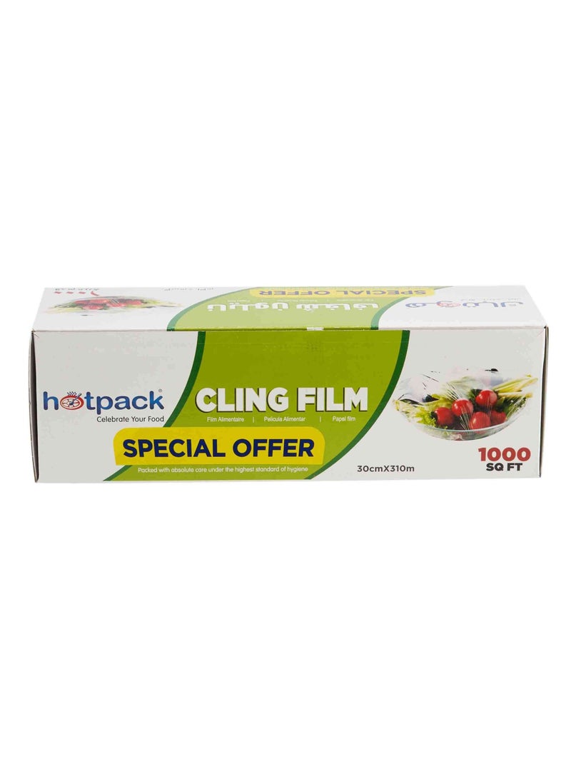 Hotpack Cling Film Food Wrap 1000 Sq Ft
