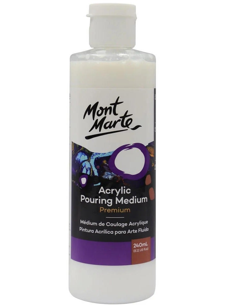 Mont Marte Pouring Acrylic Transparent Medium 240 ML