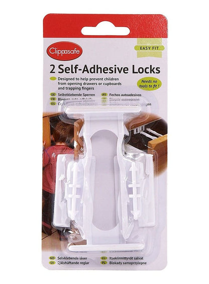 Clippasafe Self-Adhesive Cupboard & Drawer Locks