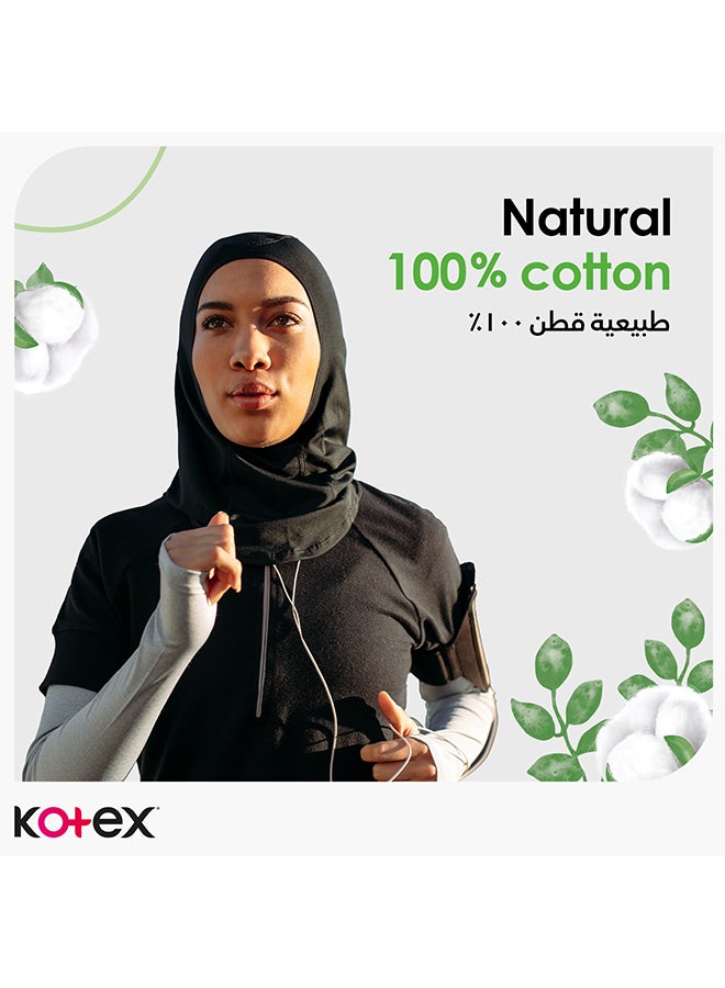Kotex Natural Cotton Panty Liners, 54 Pieces