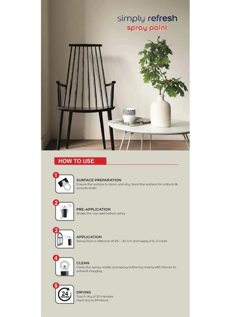 Dulux Simply Refresh Spray Paint 400 ML - Matt Machine Grey