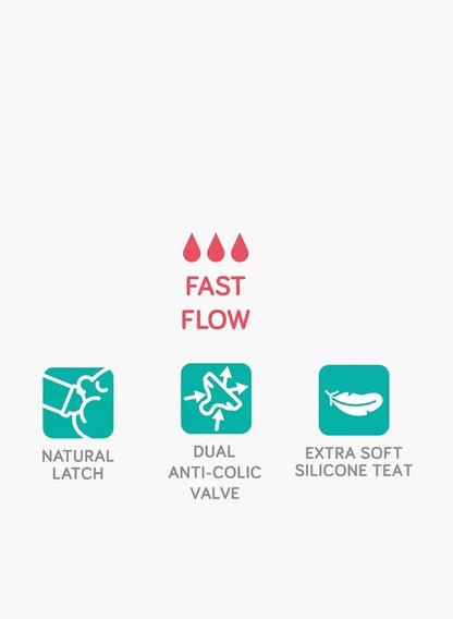 JUNIORS Just Like Nature Teats - Fast Flow