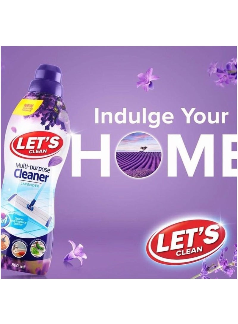 LET'S CLEAN Multi-Purpose Cleaner Lavender 800ml