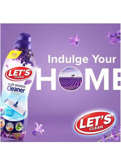 LET'S CLEAN Multi-Purpose Cleaner Lavender 800ml