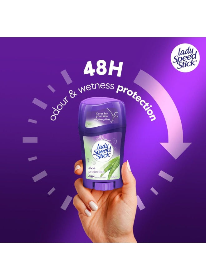 aloe protection, aloe protection deodorant, aloe vera, body odor, clean dry, cool dry, day key, deodorant stick, lady speed stick, name aloe, protection deodorant, protection deodorant stick, skincare, stick net, vera care