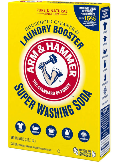 arm & hammer, home key, home safe, household cleaner, laundry booster, laundry detergent, liquid detergent, multi-purpose, soda household, soda household cleaner, stainless steel, super washing, super washing soda, washing soda, washing soda household