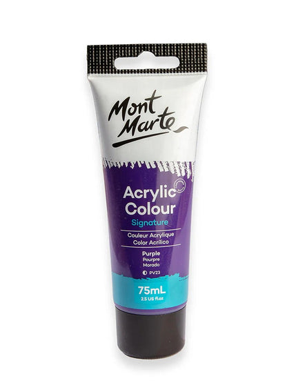 75ml tube, 75ml tube purple, acrylic, acrylic paint, acrylic paint 75ml, mont marte, paint, paint 75ml, paint 75ml tube, purple, signature, signature acrylic, signature acrylic paint, tube, tube purple