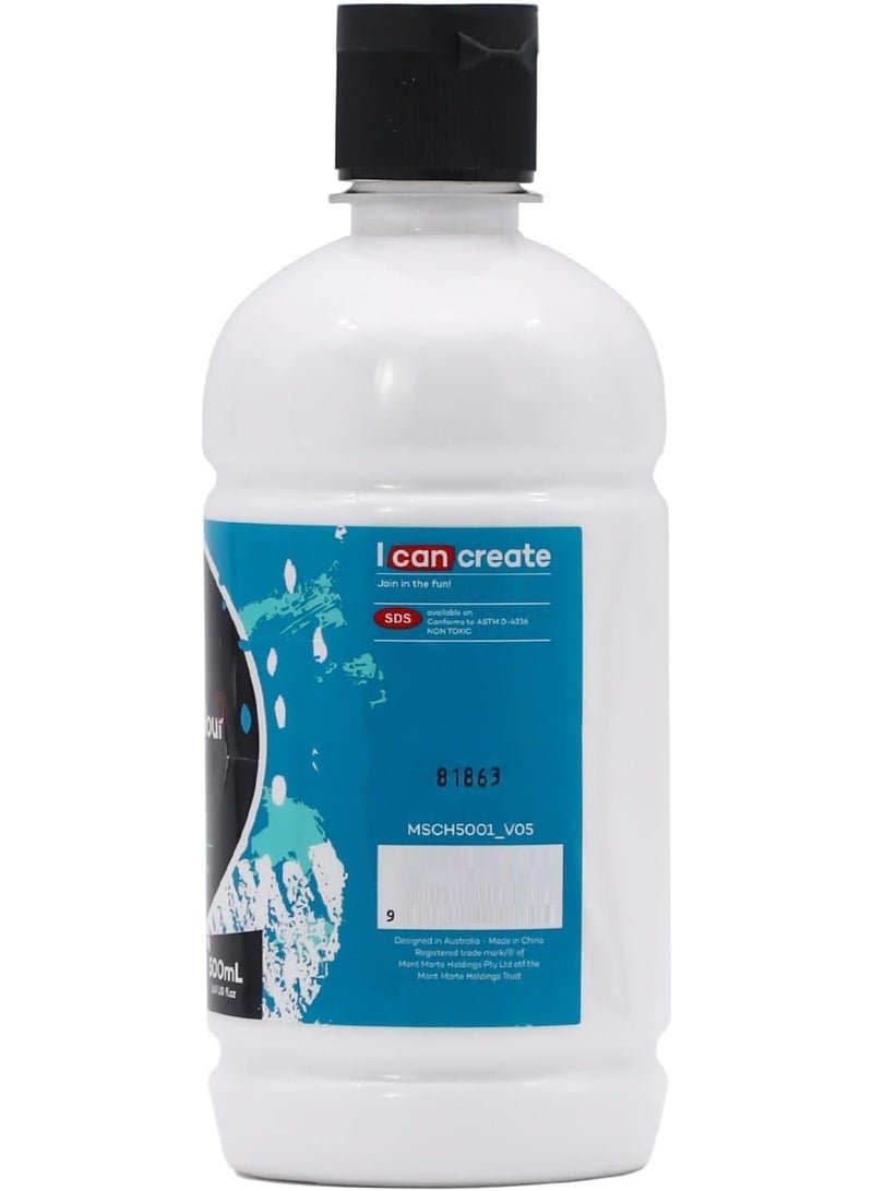 Mont Marte Titanium White Acrylic 500 ML