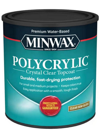 Minwax Polycrylic Finish 946 ML Clear Semi-Gloss