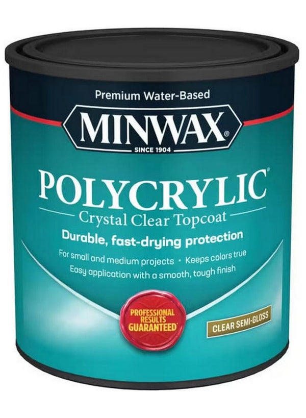 Minwax Polycrylic Finish 946 ML Clear Semi-Gloss