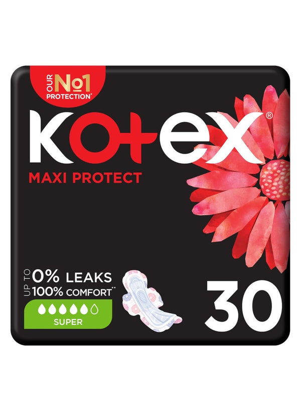 Kotex Maxi Protect Thick Pads Super Size