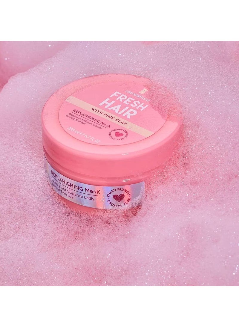 Lee Stafford Hair Mask Treatment With Pink Clay