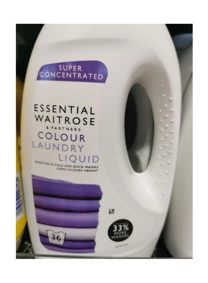 ESSENTIAL WAITROSE Colour Laundry Liquid 36 Washes 900 ML