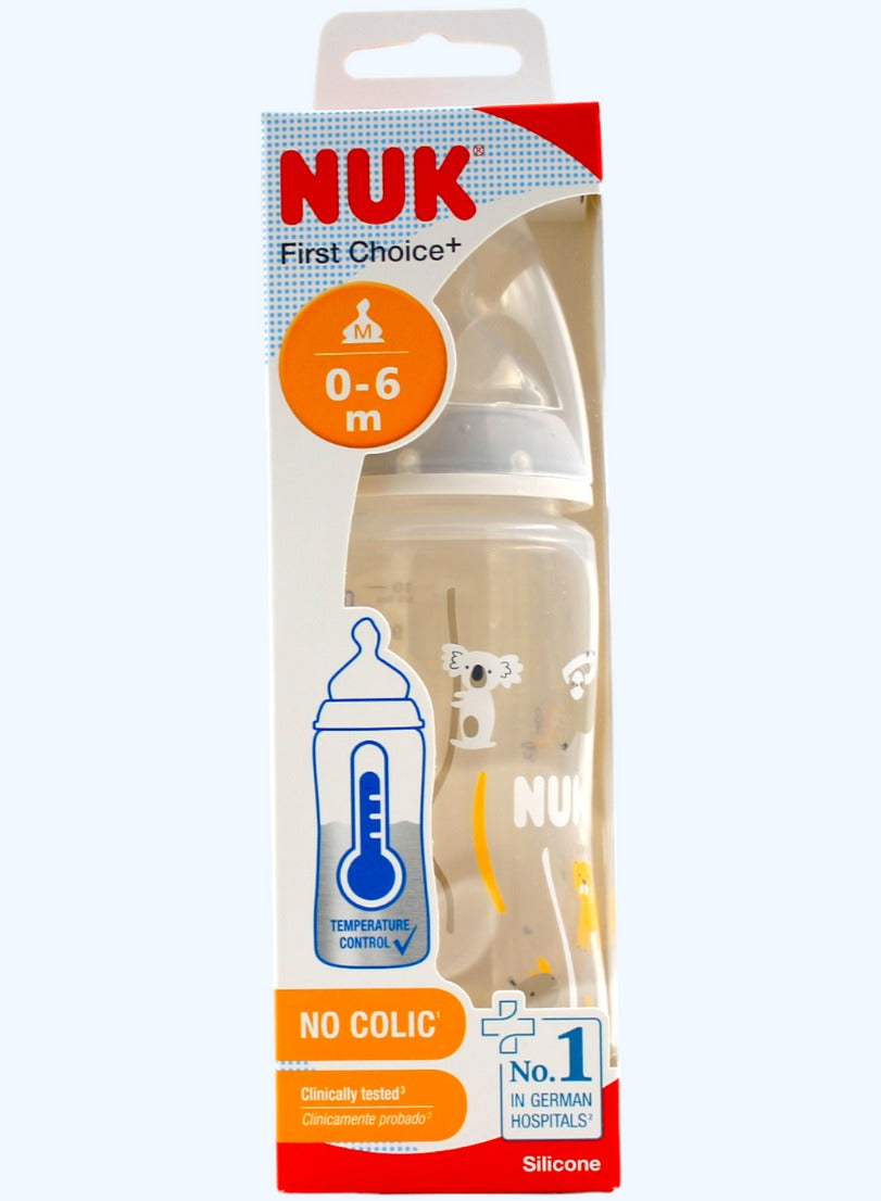 baby bottle, blue cool, choice baby, choice baby bottle, control indicator, control indicator kuala, first choice, first choice baby, indicator kuala, nuk, nuk first, plus baby, silicone, temperature control, temperature control indicator