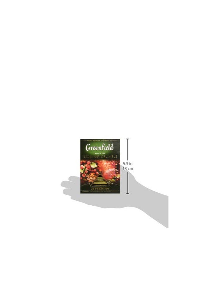 Greenfield Black Tea Redberry Crumble 20 Tea Bags