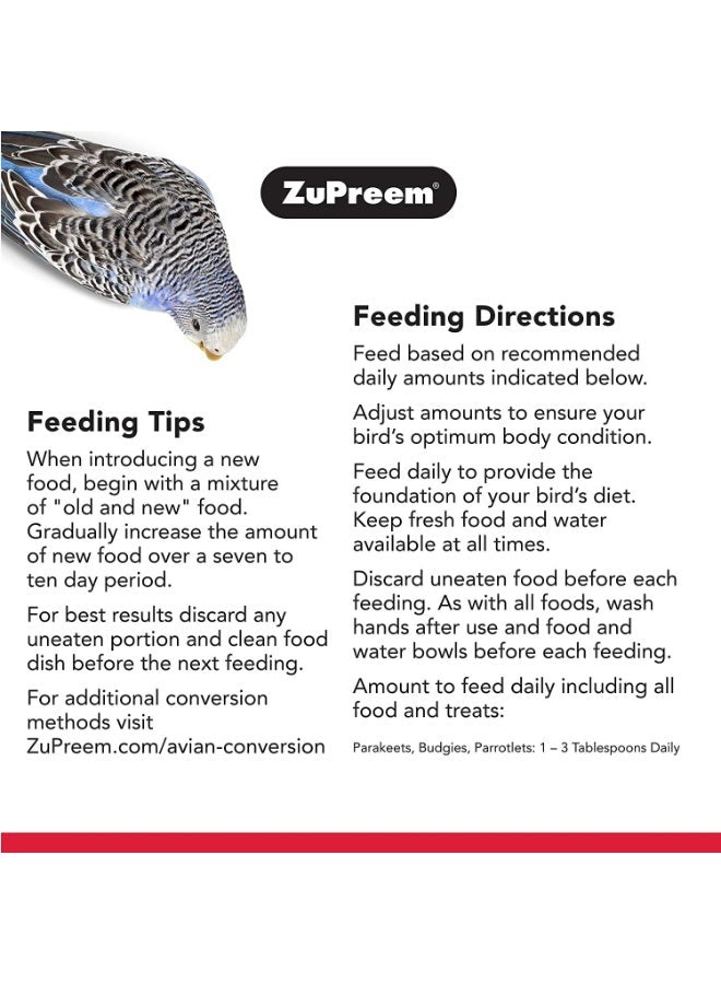 ZuPreem FruitBlend Flavor Pellets Bird Food 907g