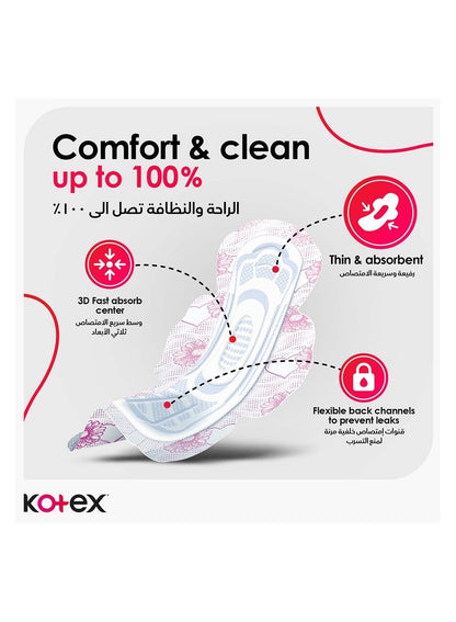 Kotex Ultra Thin Pads with Wings - 8 Count