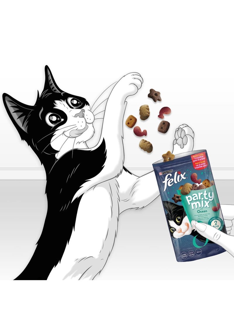 PURINA Felix Party Mix Seafood Cat Treats 60g