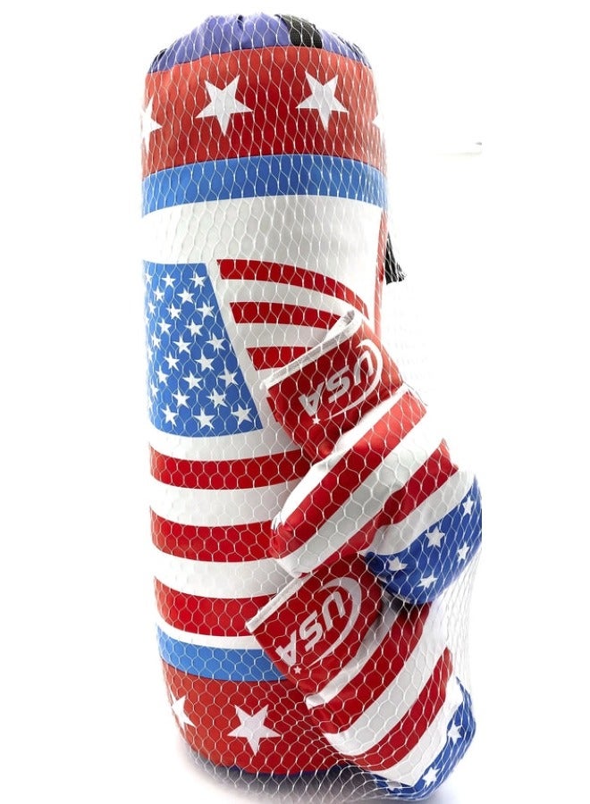 Speed Game Boxing Bag & Gloves Set