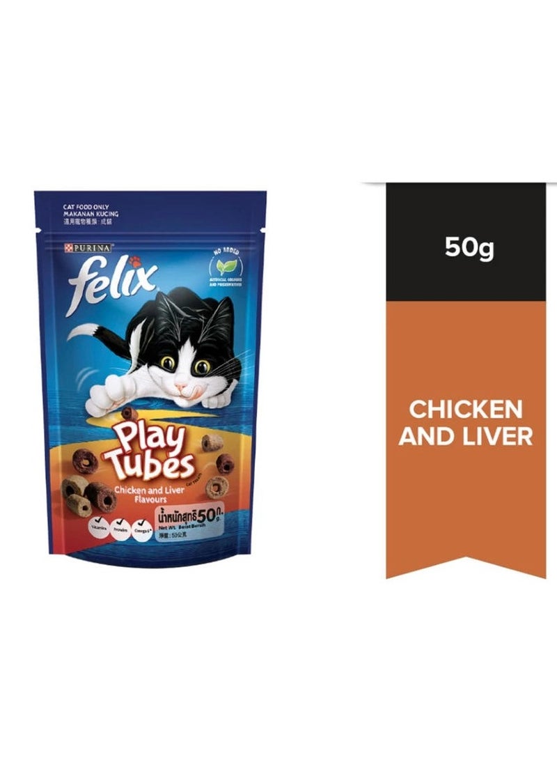 Purina Felix Play Tubes Chicken & Liver 50G