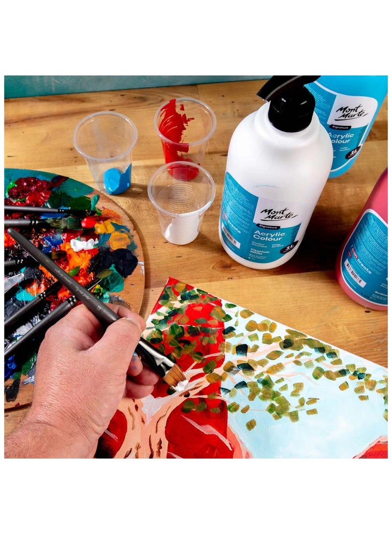 Mont Marte Studio Acrylic Paint 1L Titanium White