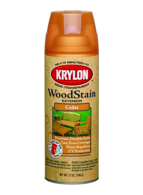 KRYLON Exterior Semi Transparent Wood Stain Spray