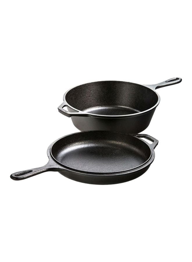 Lodge Cast Iron Dutch Oven and Skillet Combo