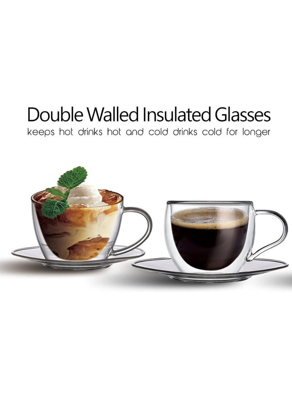 Double Wall Glass 180ml Set by Cuisine Art