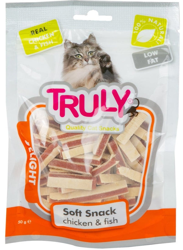 Truly Soft Snack Chicken & Fish Cat Snack 50 G