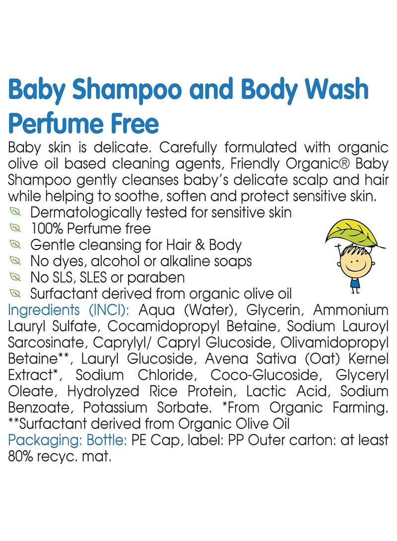 Friendly Organic Baby Shampoo & Body Wash