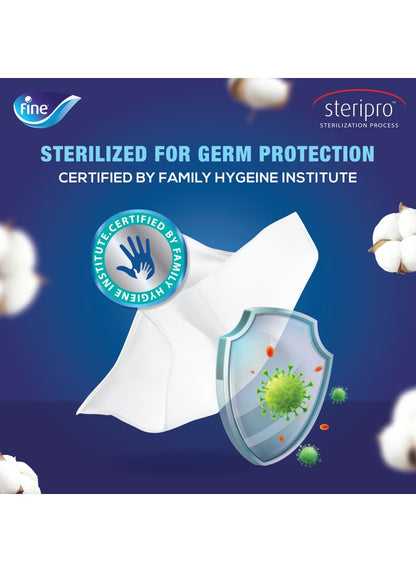 Fine Sterilized Facial Tissues Pack of 5 - Fine