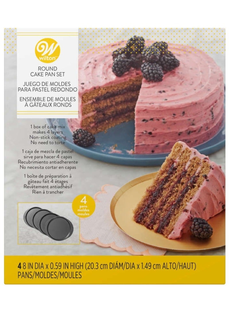 Wilton Round Cake Pan Set - 4 Pieces