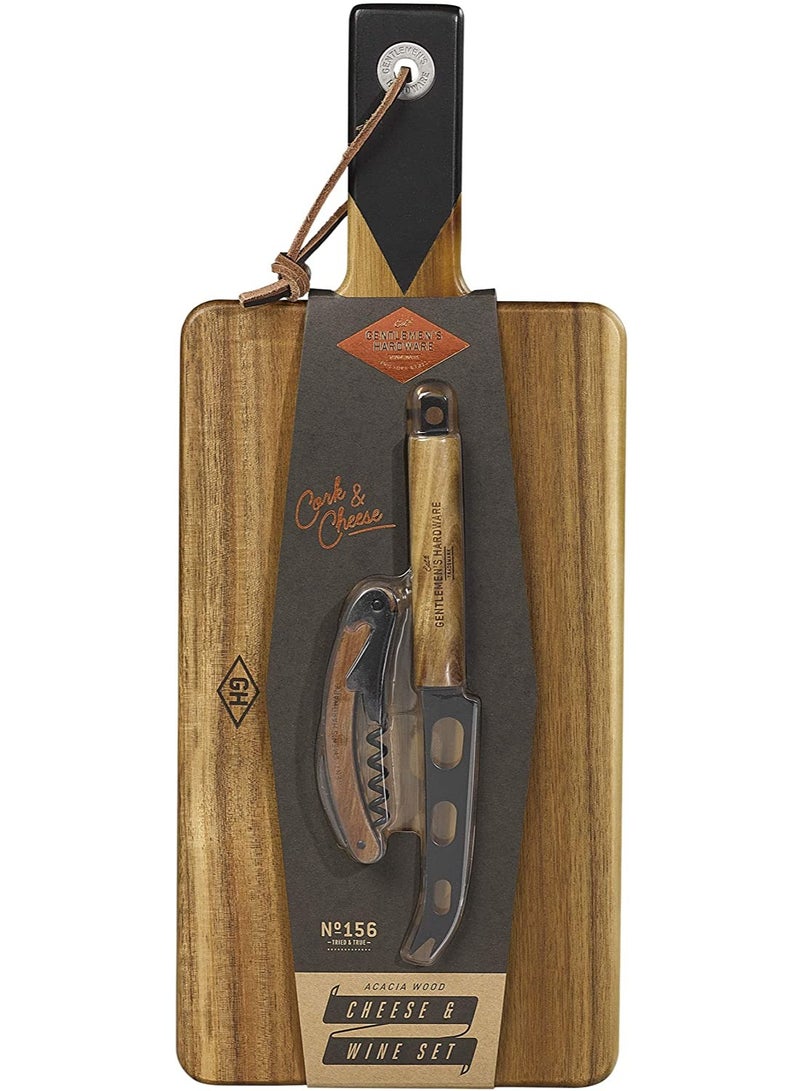 GENTLEMEN'S HARDWARE Cheese Board Set With Knives