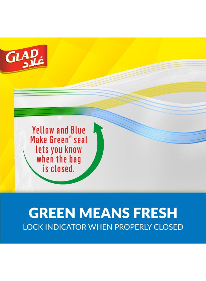 Glad Zipper Food Storage Freezer Bags 40 Count