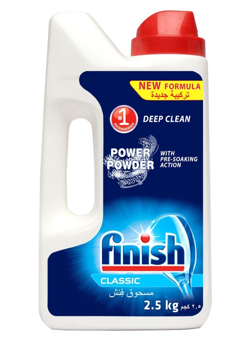 Finish Classic Power Dishwasher Detergent Powder 2.5 Kg