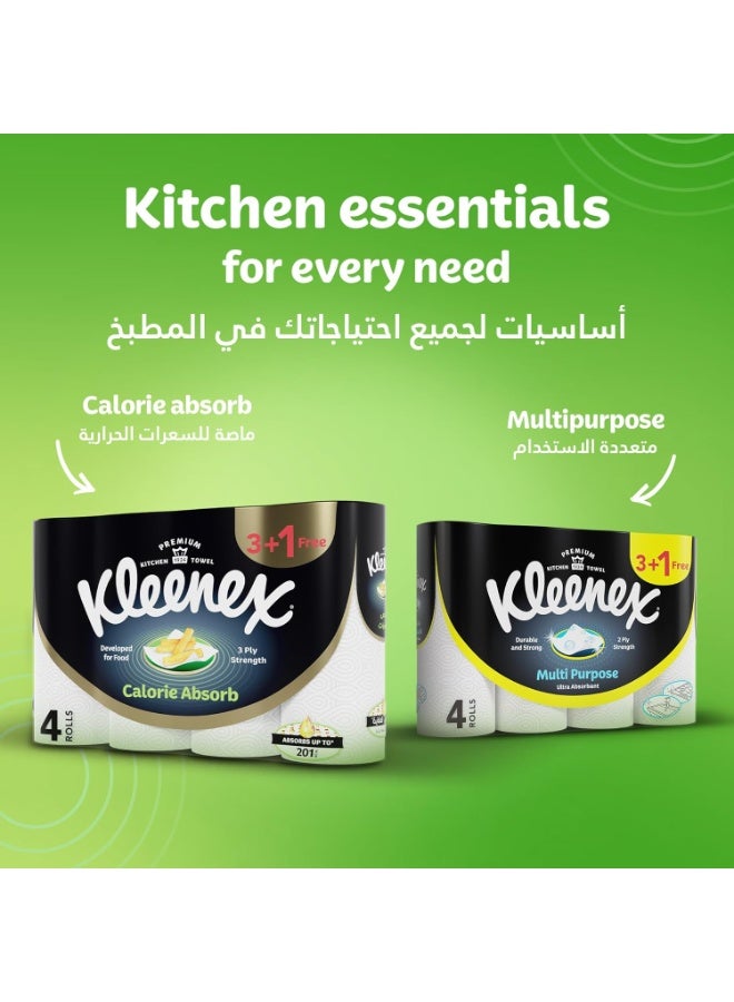Kleenex Calorie Absorb Kitchen Towel – 50 Sheets