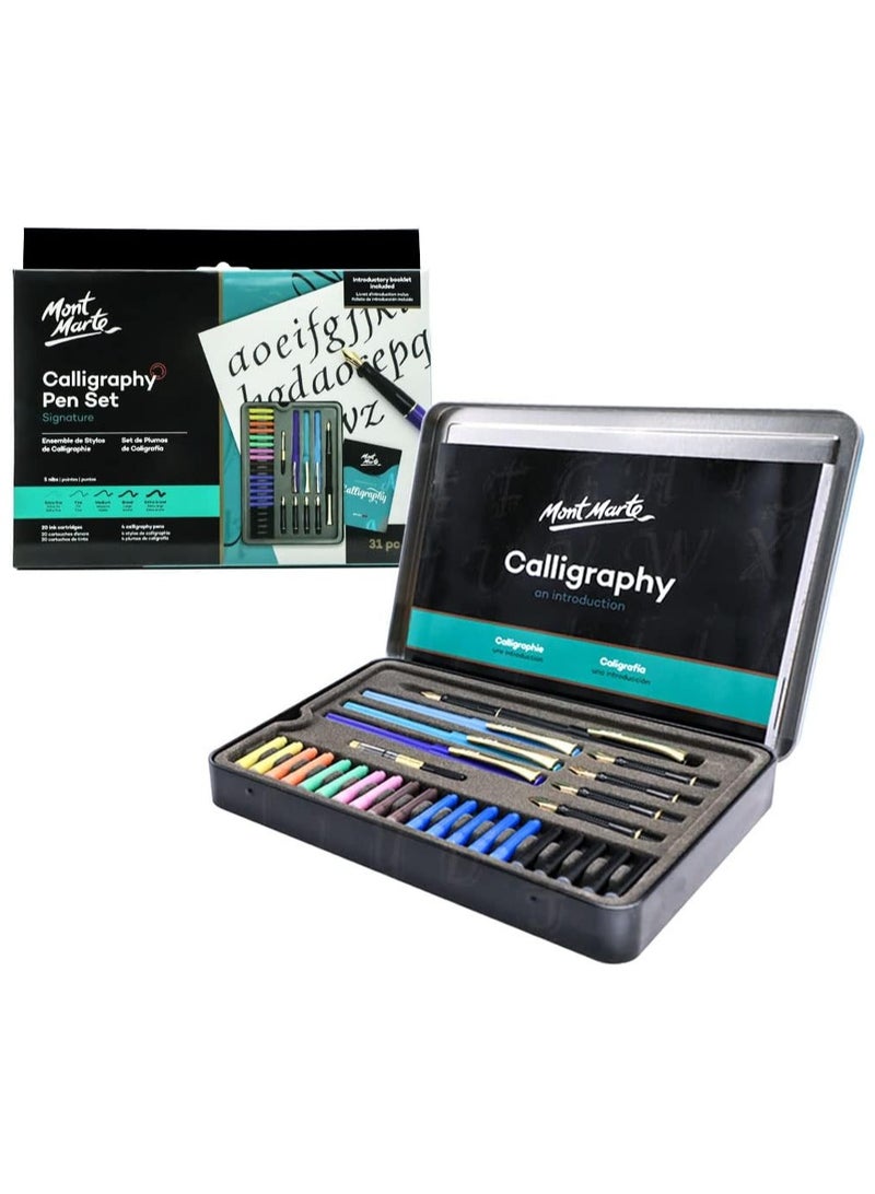 Mont Marte Calligraphy Pen Set 31 Piece