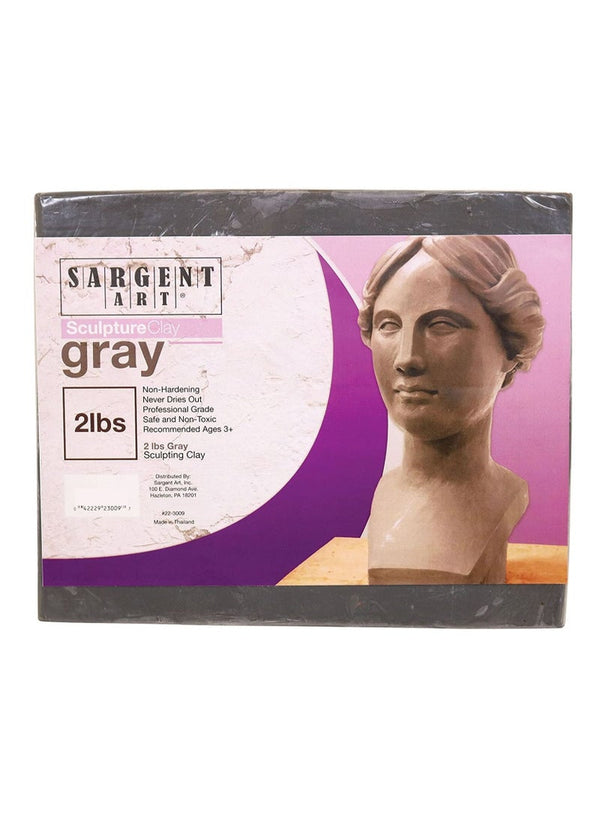 SARGENT ART Gray Sculpture Clay 2 Lb