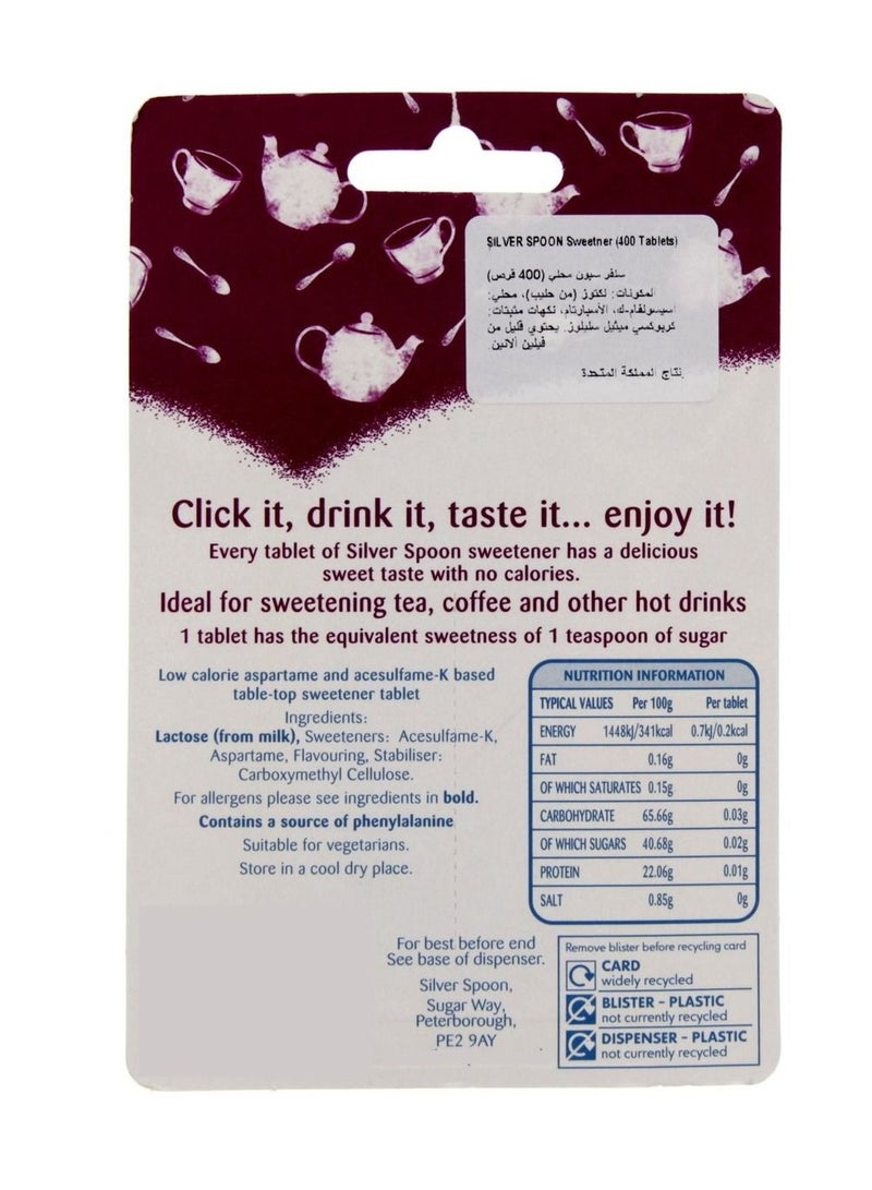 Zero Calorie Sweetener Tablets by Silver Spoon