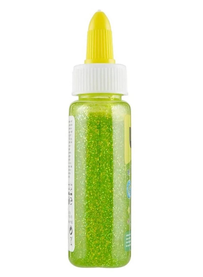 UHU Glitter Glue Green Bottle 88.5 ML