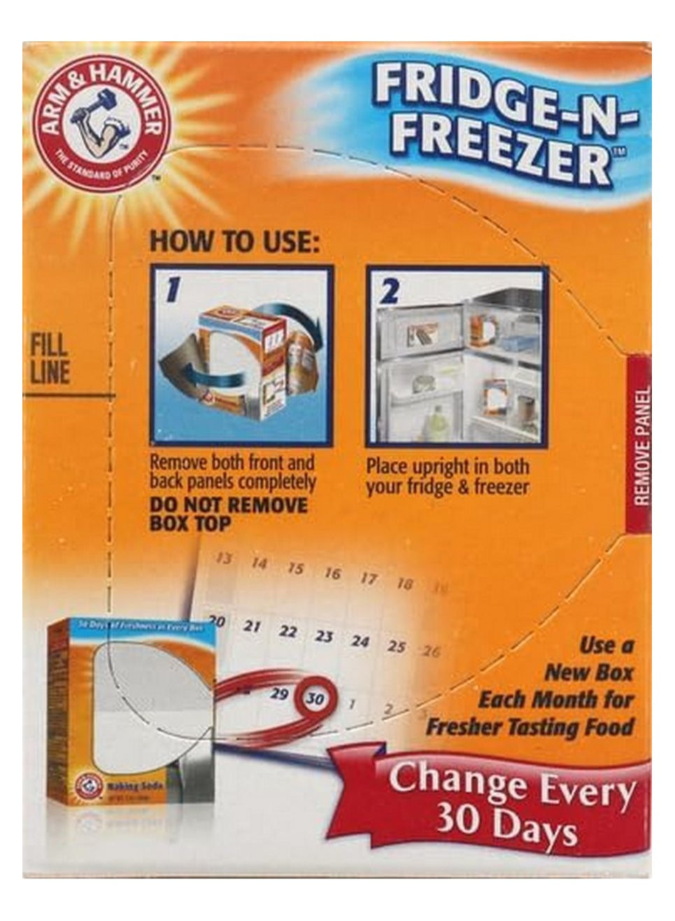 air flow, arm & hammer, back panels, baking soda, baking soda 14oz, box without, freezer baking, freezer baking soda, fridge freezer, fridge freezer baking, let air, linger like, odors tend, panels let, soda 14oz