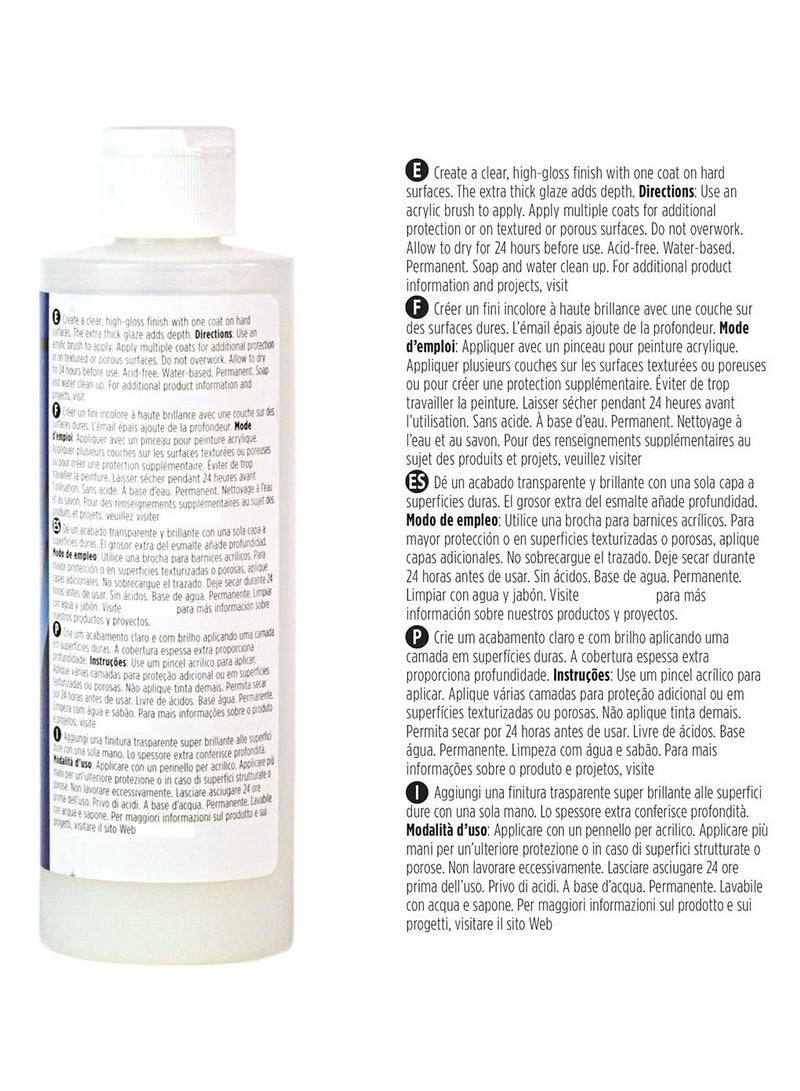 DecoArt Triple Thick Gloss Glaze 236ml