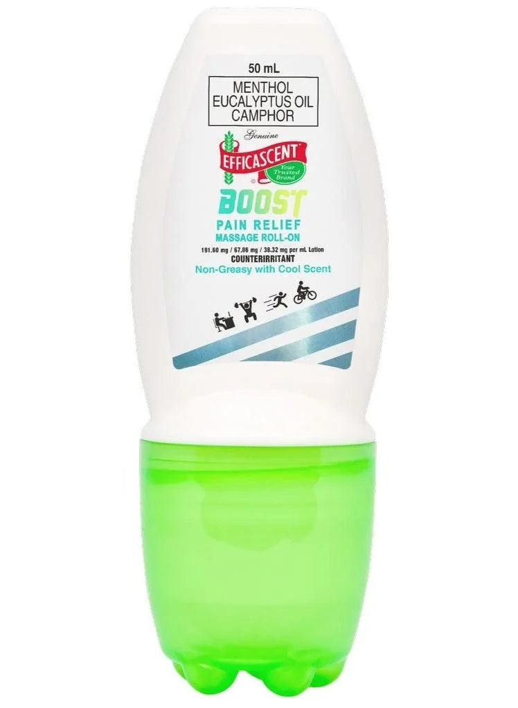 back pain, boost pain, boost pain relief, efficascent, get back, gym bag, knee pain, massage roll-on, natural ingredients, pain knee, pain neck, pain relief, pain relief massage, relief massage, relief massage roll-on