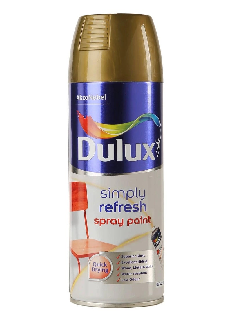 Dulux Simply Refresh Spray Paint 400 ML Metallic Gold