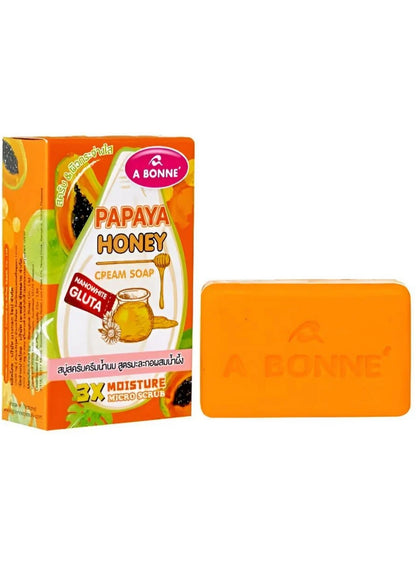 90g give, 90g key, a bonne, body care, cool dry, cream soap, cream soap 90g, dead skin, honey cream, honey cream soap, papaya honey, papaya honey cream, sensitive skin, skincare, soap 90g