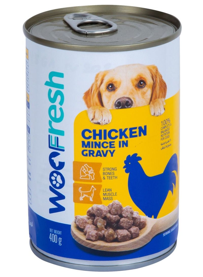 WOOFRESH Chicken Mince in Gravy for Dogs 400g