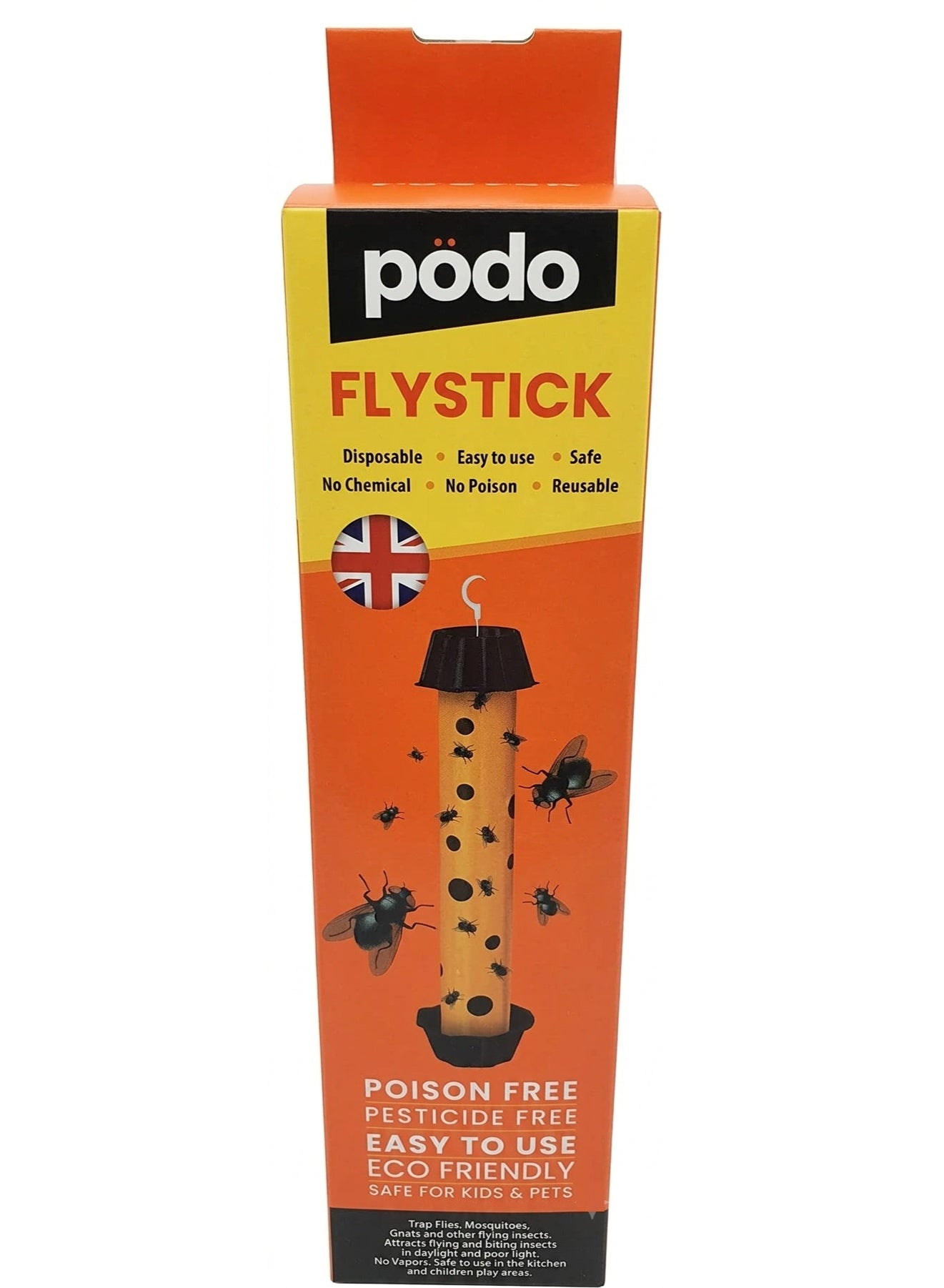 cool dry, fly stick, fly trap, free fly, free fly stick, free yes, full mess, hang away, mess free, note keep, podo, poison free, poison free fly, trap type, yes eco