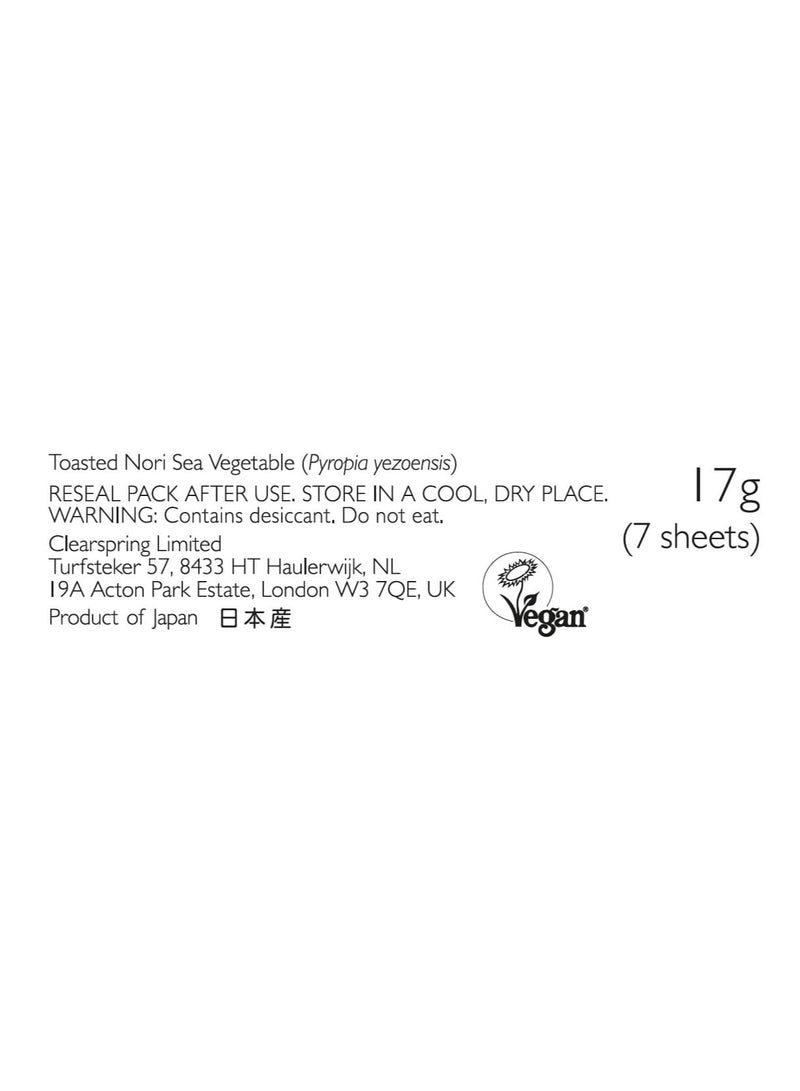 Clearspring Japanese Sushi Nori Toasted - Premium Quality