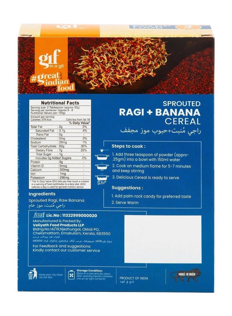 Great Indian Food Sprouted Ragi + Banana Cereal