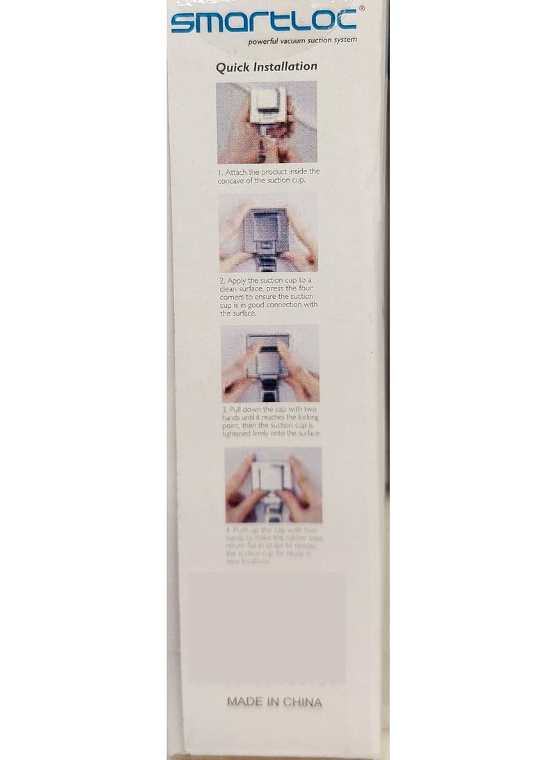 Vacuum Suction Toilet Paper Holder - Silver